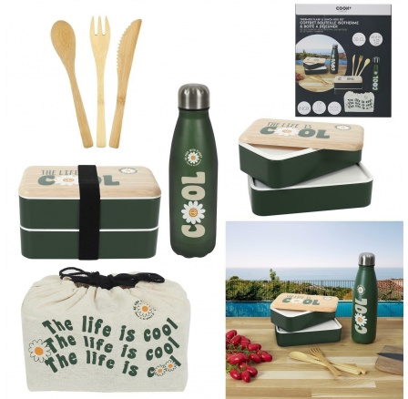 Sada na oběd 4 díly zelená