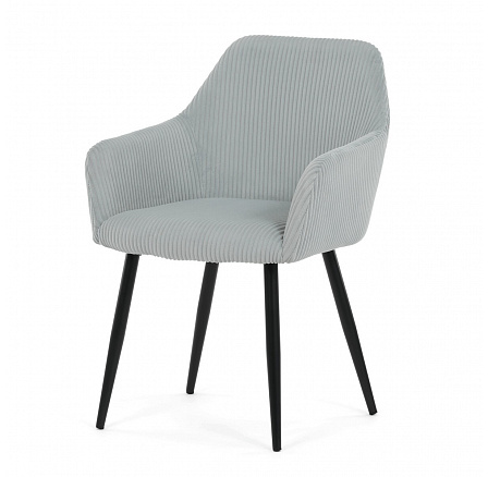 Jídelní židle, modrá, manšestrová látka, DCH-V4009 BLUE6
