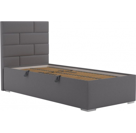 Postel Toriana 90x200, tmavě šedá Postel Toriana 90x200, tmavě šedá