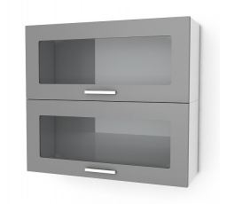 Kuchyňská skříňka Natanya KL1002W šedý lesk