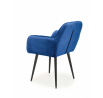 Jídelní židle K429, Modrá/Černá