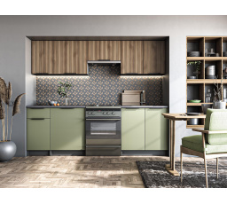 Kuchyňská linka KSENIA 240, Antracit/Ořech/Pistácie