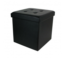 Pufa Intesi Vels eko kůže černá