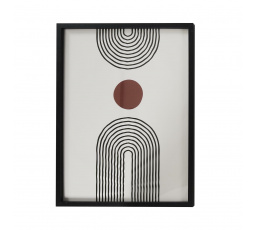 Obraz Art-deco 60x45cm černý rám