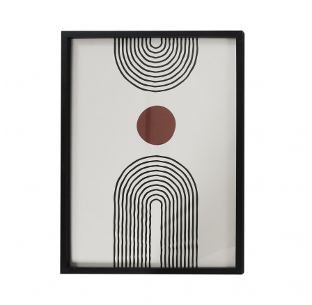 Obraz Art-deco 60x45cm černý rám