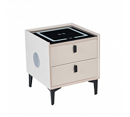 Noční stolek SMART - sametový béžový Riviera 06 SN11-FX