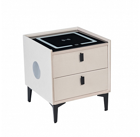 PŘEDPRODEJ -15% do 05.05! Noční stolek SMART - sametový béžový Riviera 06 SN11-FX