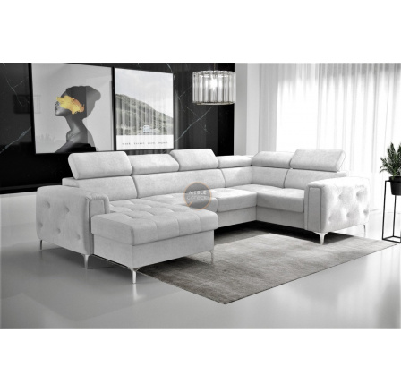 Rohová sedací souprava ORION MAX III s funkcí spaní 165x320x185 cm - šedá , pravá Rohová sedací souprava ORION MAX III s funkcí spaní 165x320x185 cm - šedá , pravá