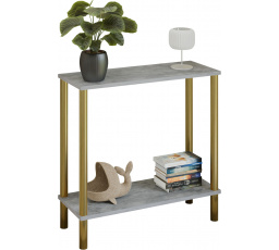 Konzole Claro 80x30 cm - různé barvy na výběr - Světlý Beton, Zlatá