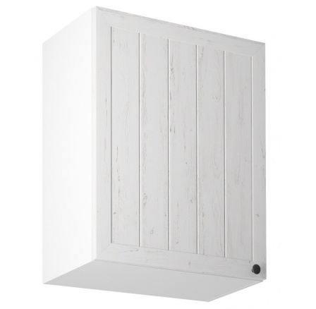 Kuchyňská horní skřínka PROWANSJA G601D - Levá, Bílá/Borovice Andersen