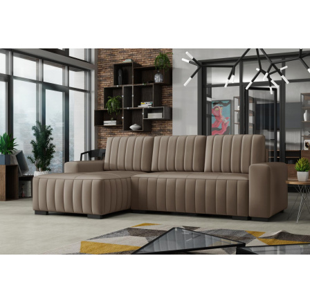 Rohová sedací souprava Hakim L - manila21/béžová Rohová sedací souprava Hakim L - manila21/béžová