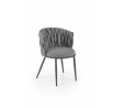 Jídelní židle K516, Šedá/Černá