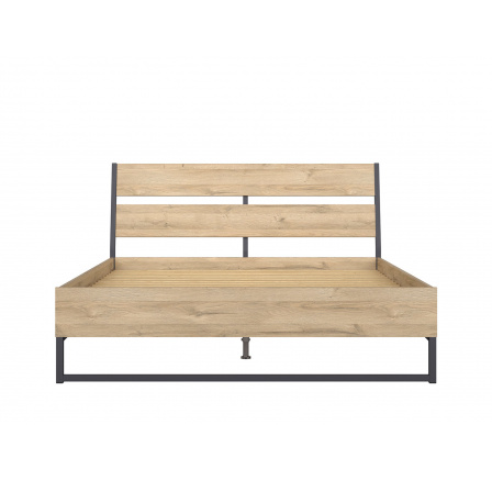 lož.GAMLA LOZ/160-B dub Grandson BEZ ROŠTU a BEZ MATRACE