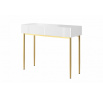 NICOLE KONZOLA 100 2SZ - bílý mat / zlatý rám