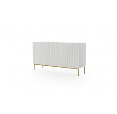 Komoda Nicole 150, bílý mat / zlatá Komoda Nicole 150, bílý mat / zlatá