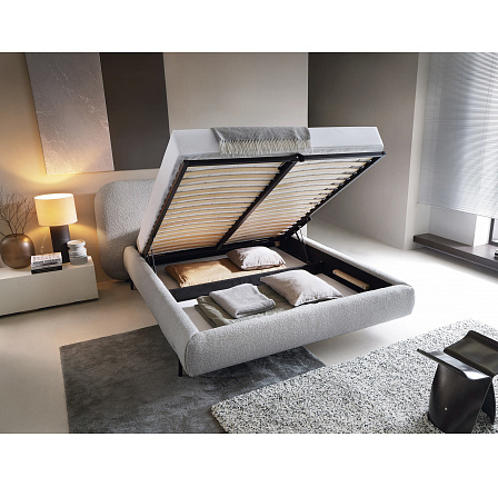 Postel Pointt + kovový rám / plynový píst / úložný box na lůžkoviny 160x200 Jaffray 03 1