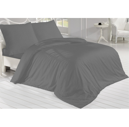 Saténový povlak na polštář tmavě šedý 50x70 Saténový povlak na polštář tmavě šedý 50x70