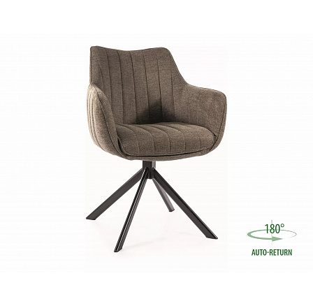 Jídelní otočná židle AZALIA, Brego Olivová 77/Černá
