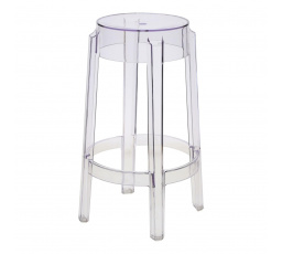 Barová židle Duch transparentní. 66 cm