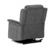 Polohovací křeslo, elektrické kabelové ovládání, šedá, látka, TV-7072 GREY2