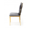 Jídelní židle K436, Šedá/Zlatá