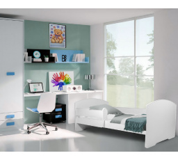 Postel s matrací a zábranou PEPE 160x80 Bílá