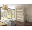 Posuvná skříň s lacobelem MARTINEZ 150 Sonoma+White Lacobel