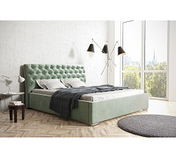 Postel Cosmopolitan s krystaly a kovovým rámem 140x200