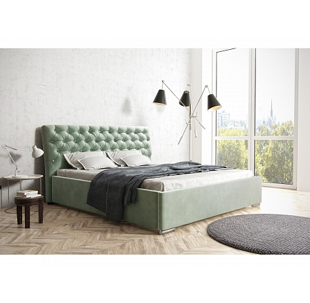 Postel Cosmopolitan s krystaly a kovovým rámem 140x200