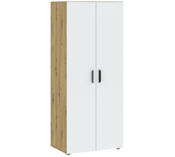 Šatní skříň BASIC TWO 2D, Dub Artisan/Bílá