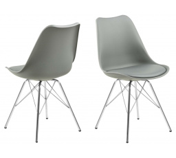 Židle Eris PP šedá/chrom