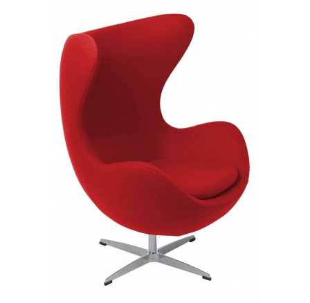 Křeslo Vejce červený kašmír 24 Premium Křeslo Vejce červený kašmír 24 Premium
