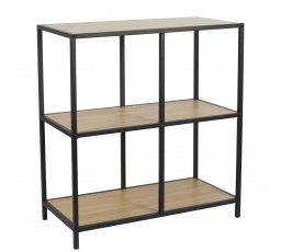 Regál Loka IV dub/ černý