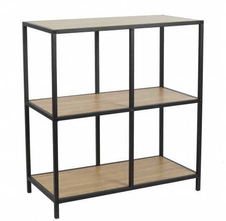 Regál Loka IV dub/ černý