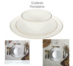 Sada nádobí Erina 12dílná bílá