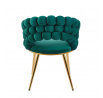 Židle velvet zelená K20-FXJG G