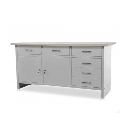 Dílenský stůl HENRY, 1700 x 850 x 600 mm, šedý