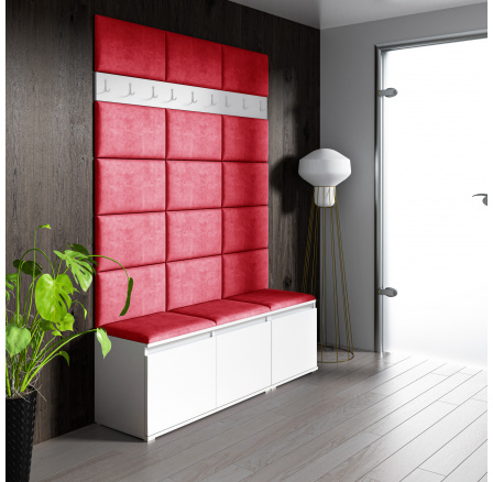 Předsíňová stěna EMI 6, Trinity 09/Bílá Předsíňová stěna EMI 6, Trinity 09/Bílá