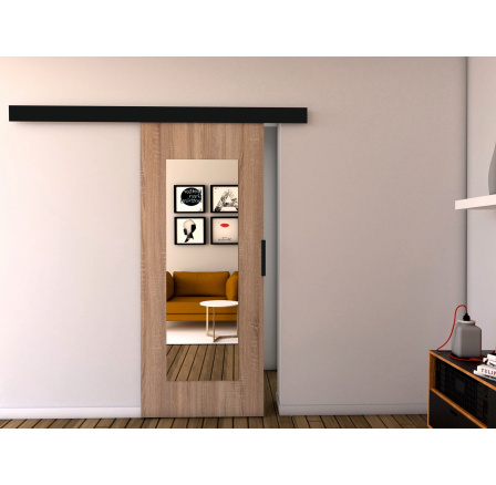 Posuvné dveře STANDART MIX - I80, Sonoma/Černá Posuvné dveře STANDART MIX - I80, Sonoma/Černá