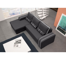 Rohová sedací souprava Perry L tm.šedá/sv.šedá