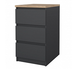 Komoda Simplicity 237 šedá/jackson hickory