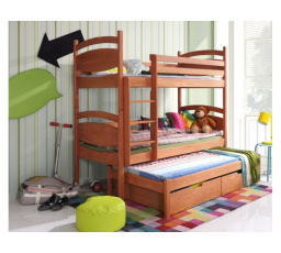 CEZARY - patrová postel pro 3 děti