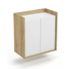 Skříň MOBIUS 2D CUPBOARD, přírodní/bílá