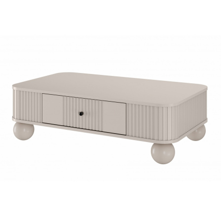 Konferenční stolek Vesper, kašmír / černé úchyty