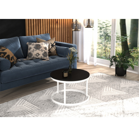 Konferenční stolek RINEN Bílý+Černý Konferenční stolek RINEN Bílý+Černý