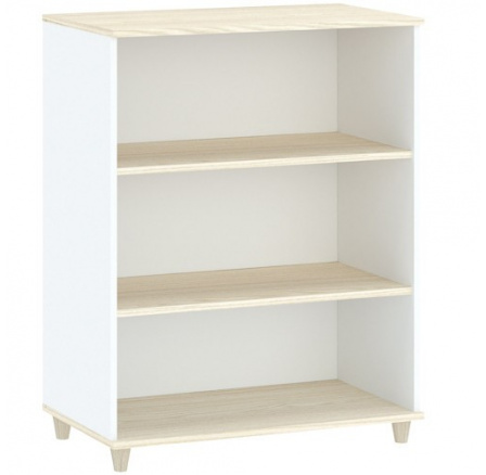 Regál GOODY, Bílá/Akácie