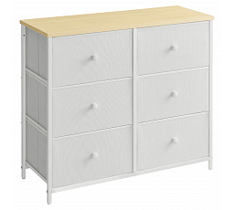 Komoda 80x30x71cm, kov, bílá, AUK-E1032 WT