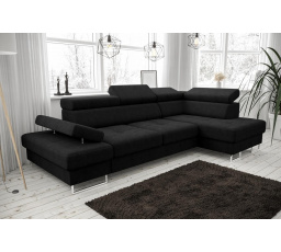 Rohová sedací souprava GALAXY MINI 170x280 - černá , pravá