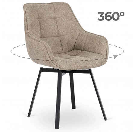 Otočné Křeslo LUNA 2 Béžové