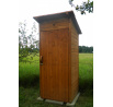 Dřevěný zahradní záchod kadibudka